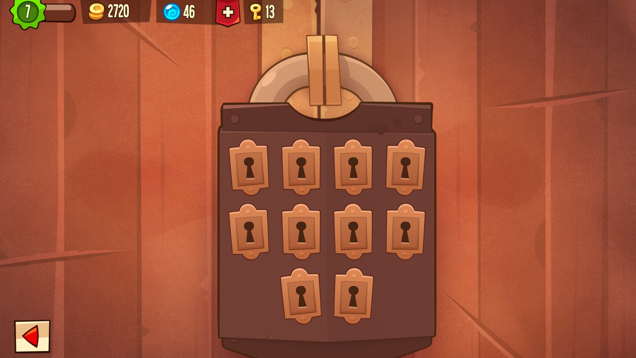 Players can choose a lock. Each attempt costs a key. Only one of them gains entry. Randomized Energy.